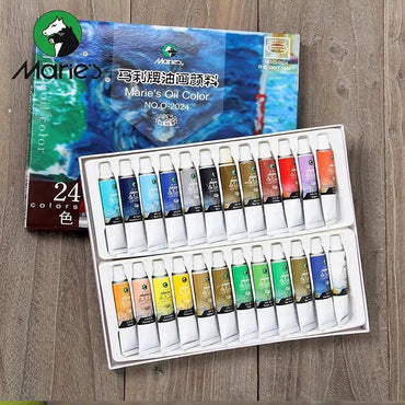 Marie's 24 Oil Colors 0 - 2024B - Multi Colors The Stationers